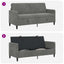 Sofa med opbevaring Mørkegrå 172 x 78 x 87 cm Polyester