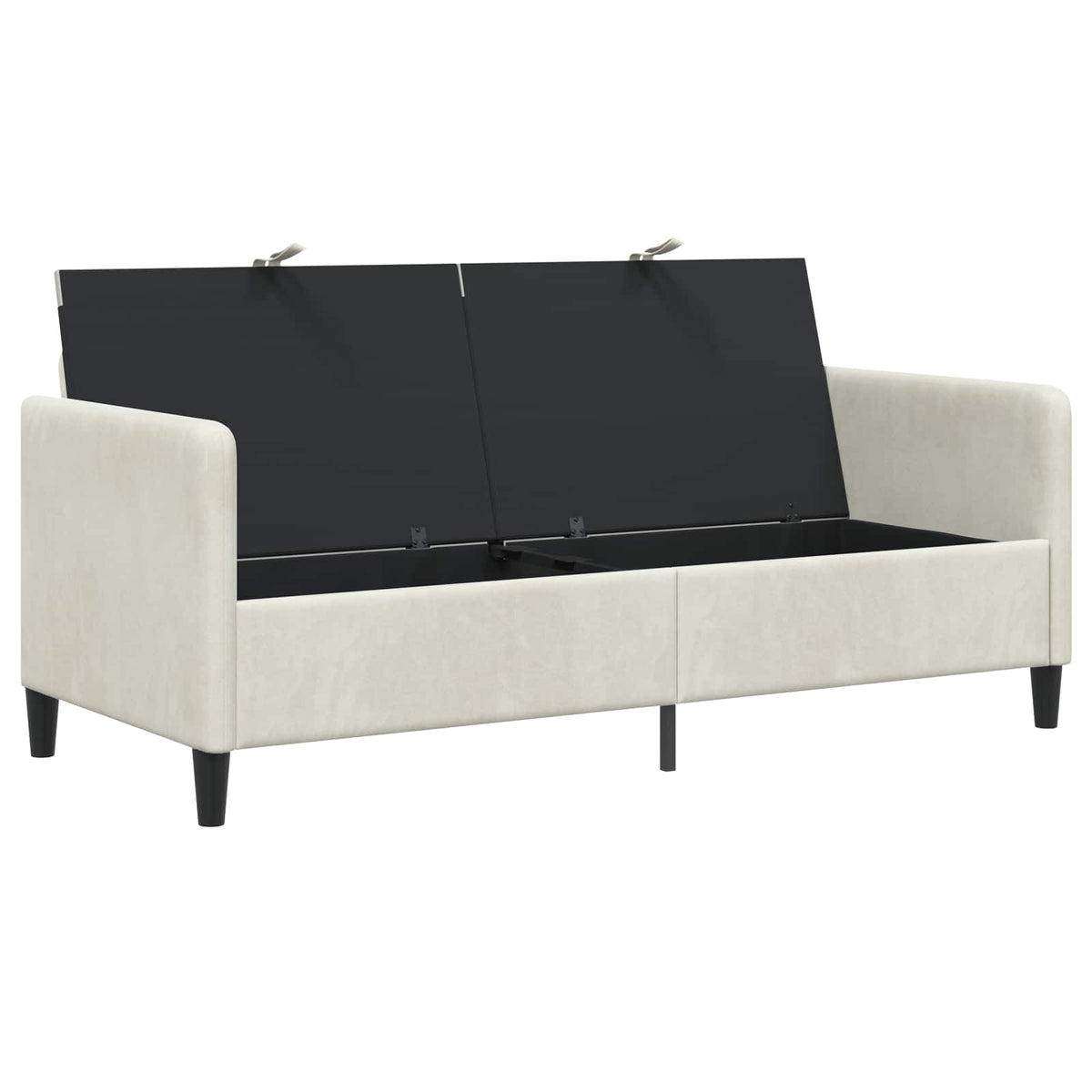 Sofa med opbevaring Cremefarvet 172 x 78 x 87 cm Polyester