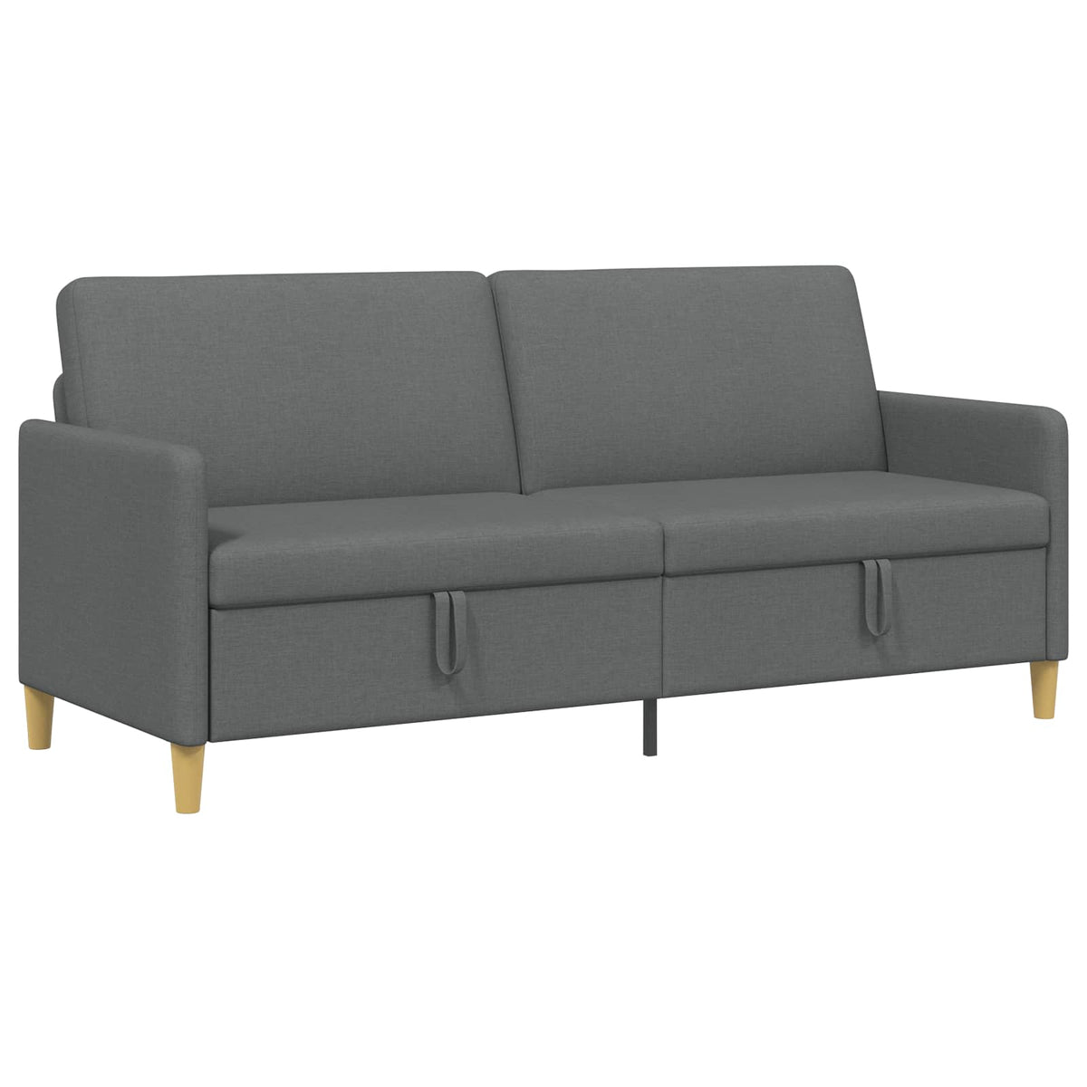 Sofa med opbevaring Mørkegrå 192 x 78 x 87 cm Polyester