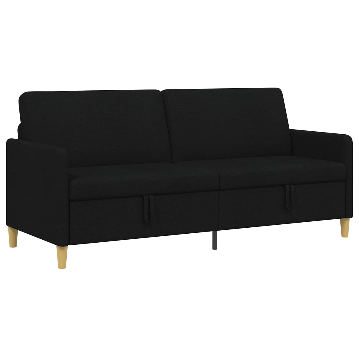 Sofa med opbevaring Sort 192 x 78 x 87 cm Polyester