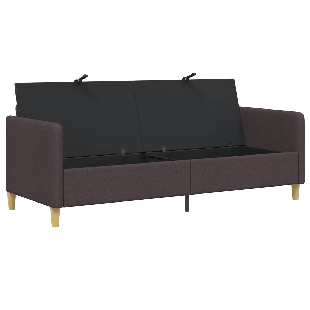 Sofa med opbevaring Mørk Brun 192 x 78 x 87 cm Polyester