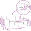 Sofa med opbevaring Blå 192 x 78 x 87 cm Polyester