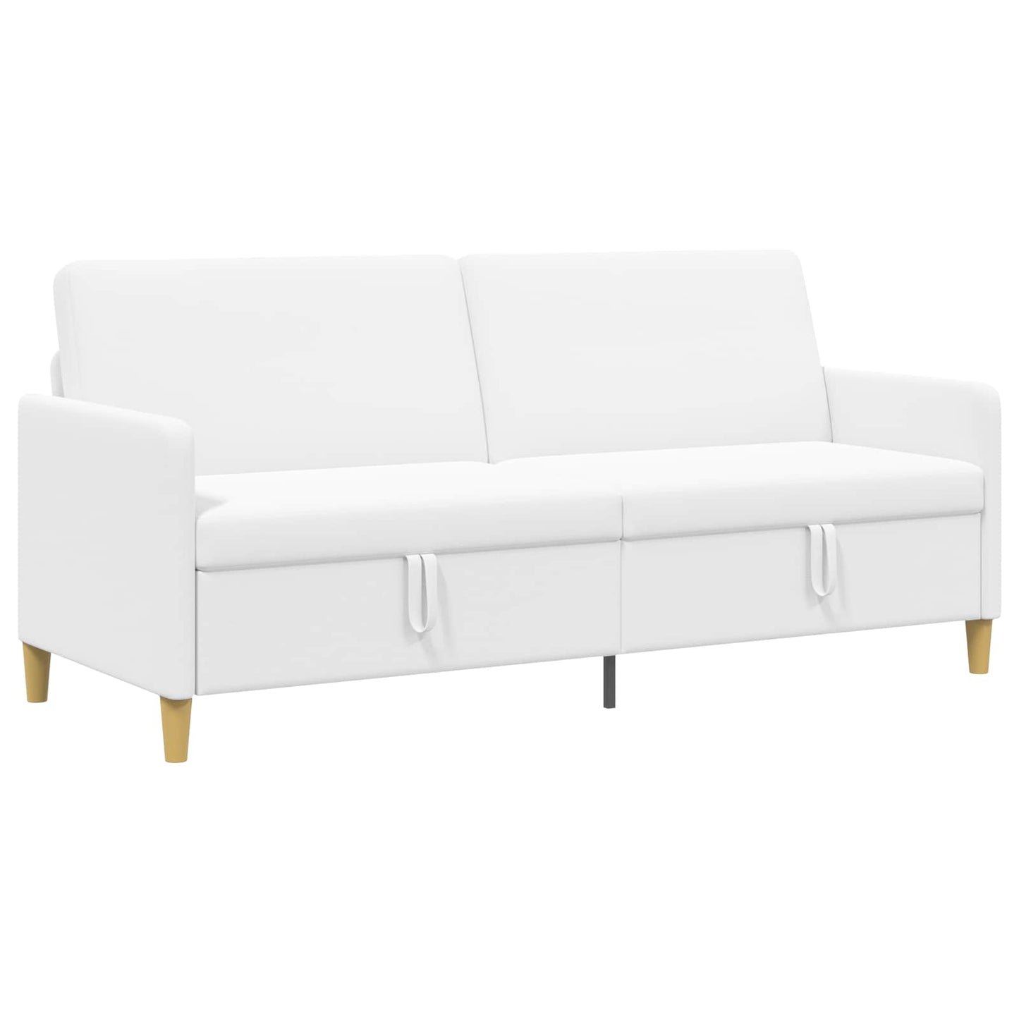 Sofa med opbevaring Hvid 192 x 78 x 87 cm Polyester