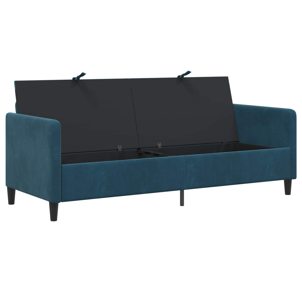 Sofa med opbevaring Blå 192 x 78 x 87 cm Polyester