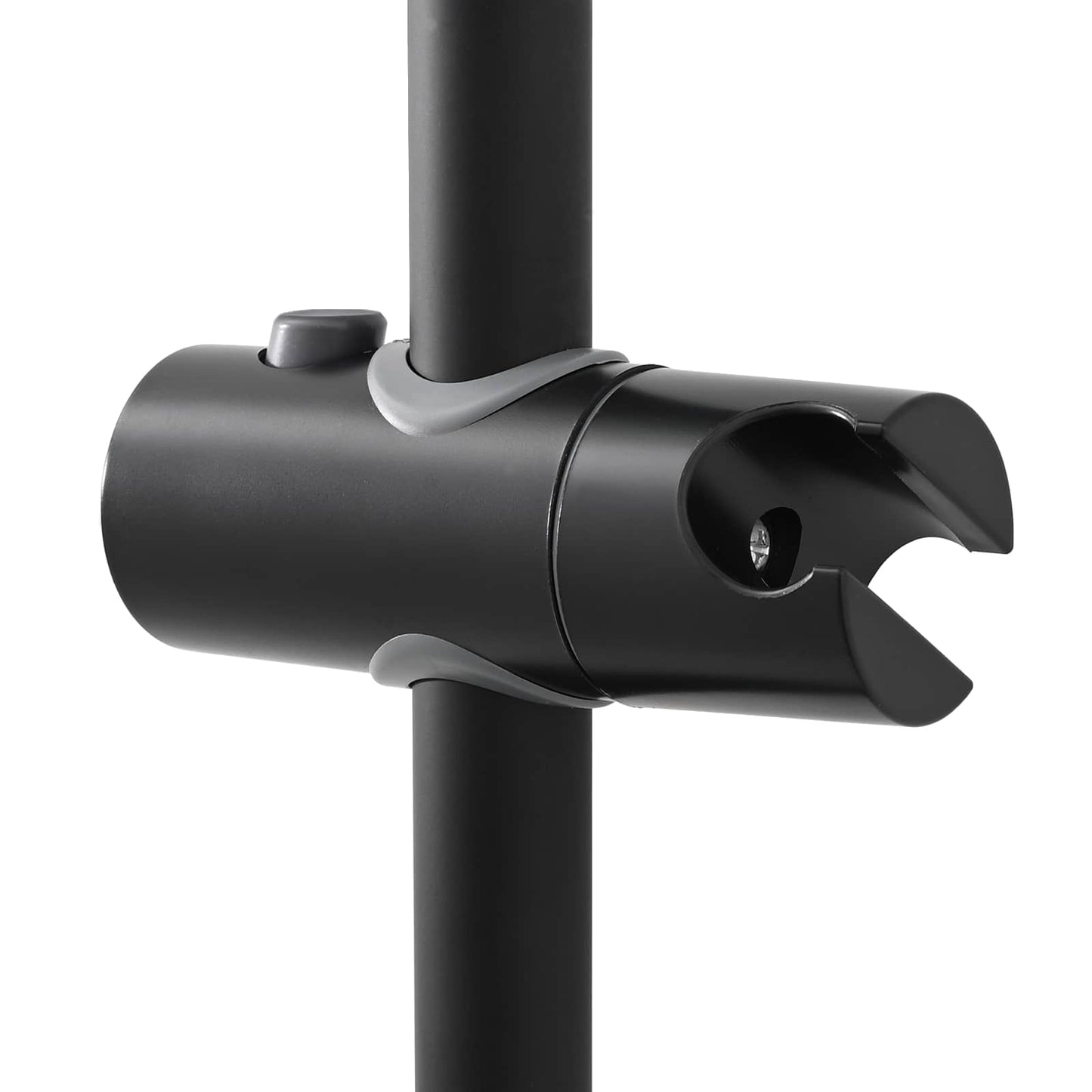 Brusehovedholder Sort 70 cm Rustfrit stål
