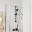Brusehovedholder Sort 70 cm Rustfrit stål
