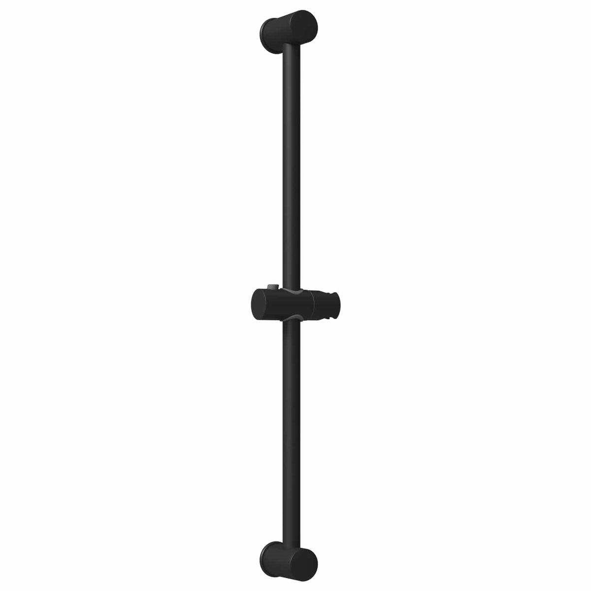 Brusehovedholder Sort 70 cm Rustfrit stål