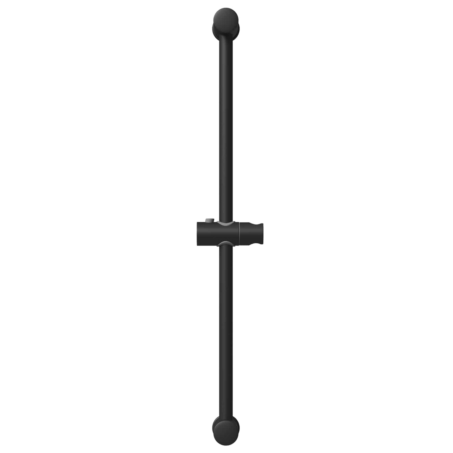 Brusehovedholder Sort 70 cm Rustfrit stål