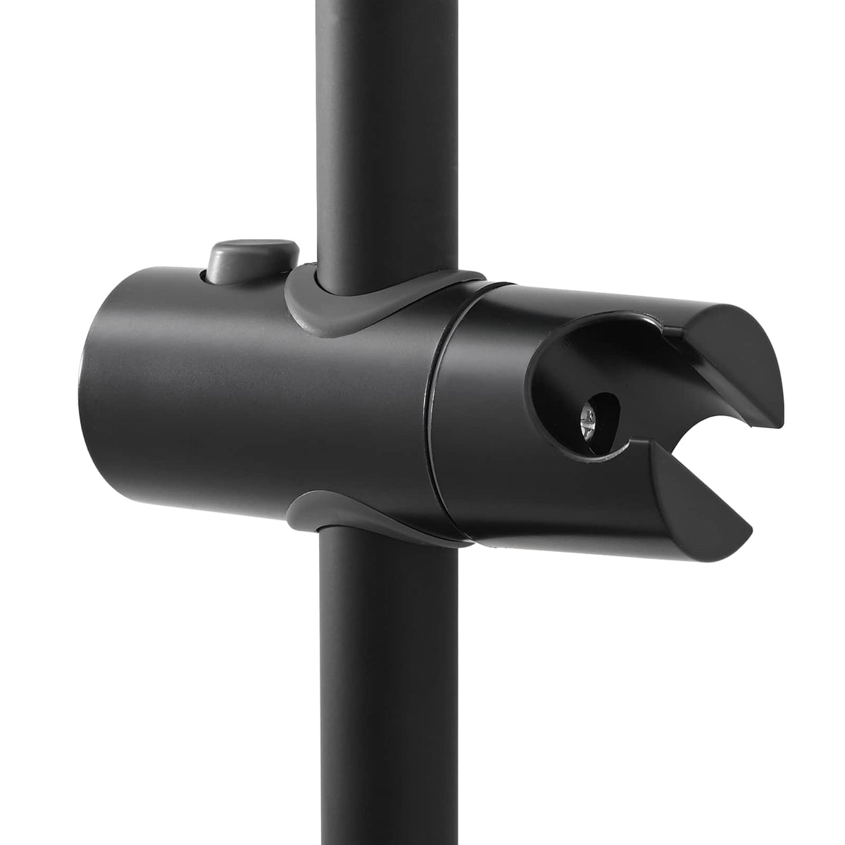 Brusehovedholder Sort 100 cm Rustfrit stål