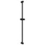 Brusehovedholder Sort 100 cm Rustfrit stål