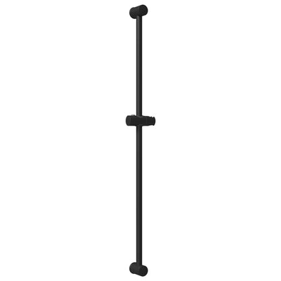 Brusehovedholder Sort 100 cm Rustfrit stål