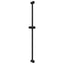 Brusehovedholder Sort 100 cm Rustfrit stål