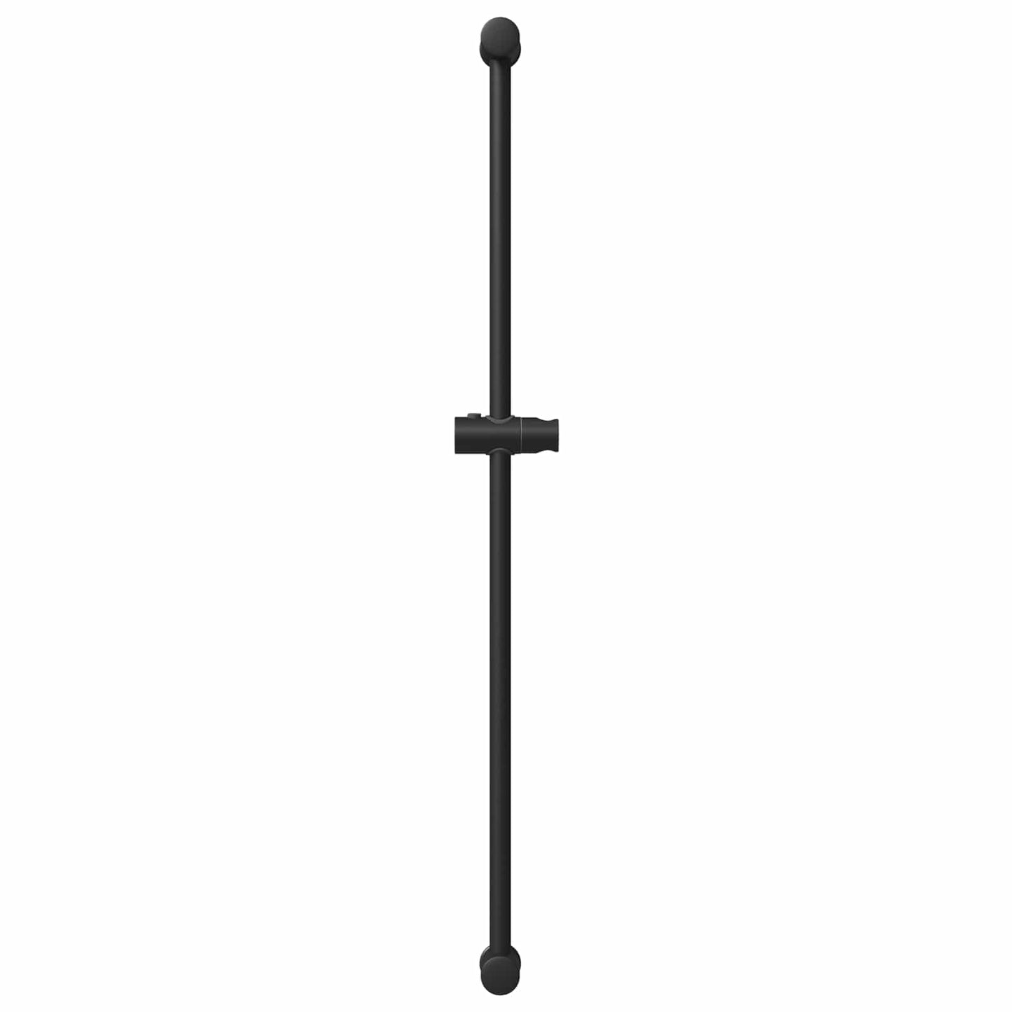 Brusehovedholder Sort 100 cm Rustfrit stål