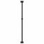Brusehovedholder Sort 100 cm Rustfrit stål