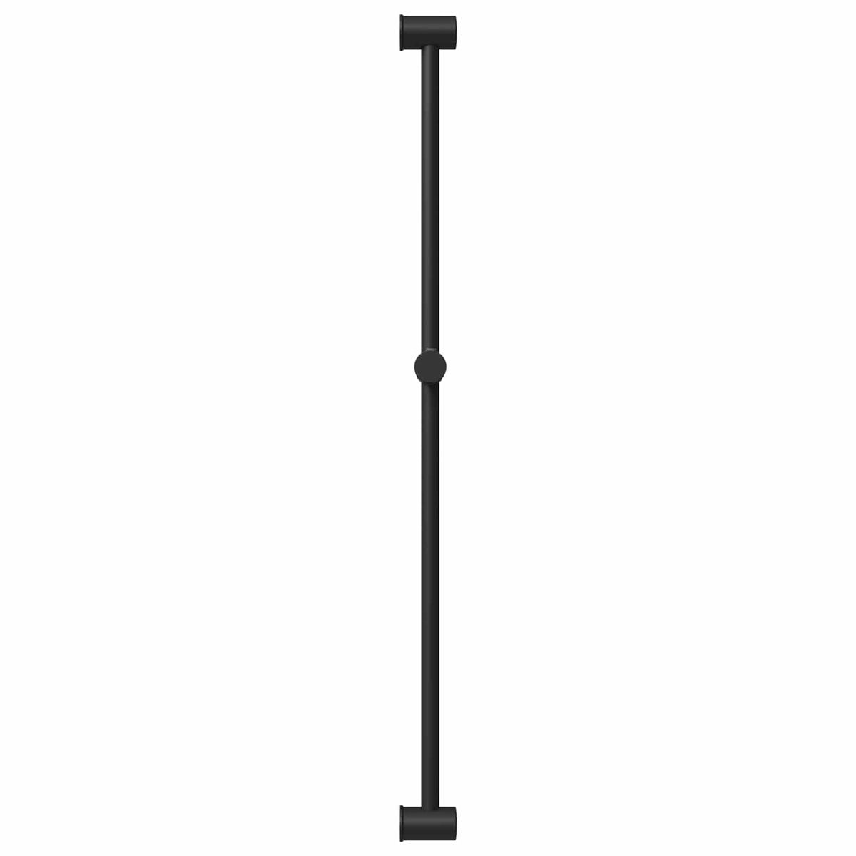 Brusehovedholder Sort 100 cm Rustfrit stål