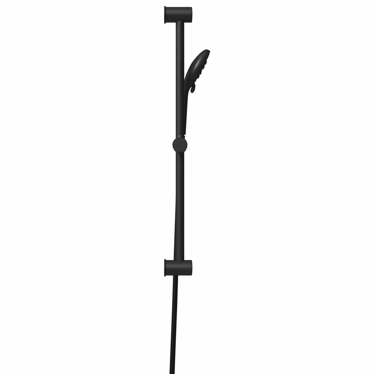 Brusersystem sæt Sort 70 cm Rustfrit stål
