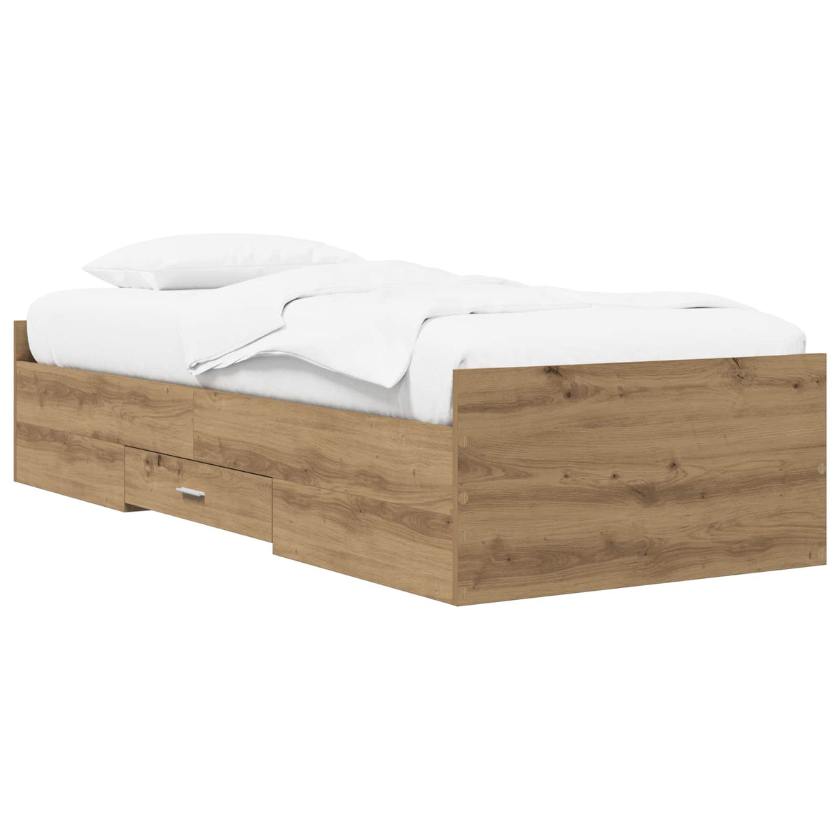 Sengestel med opbevaring Artisan-eg 80 x 200 cm Konstrueret træ