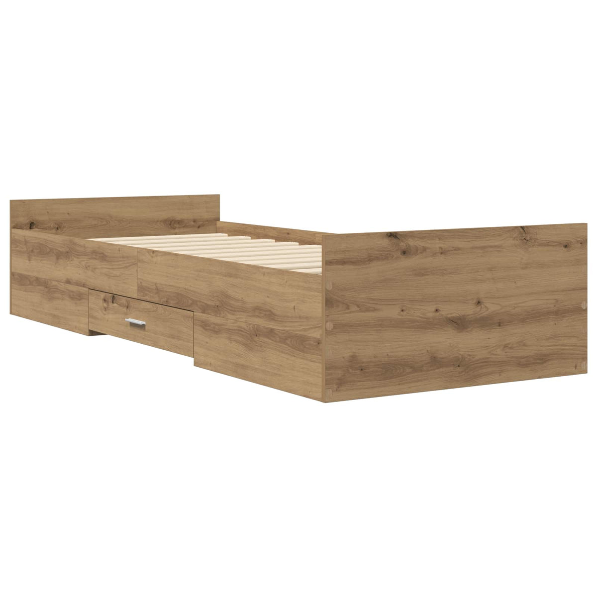Sengestel med opbevaring Artisan-eg 80 x 200 cm Konstrueret træ