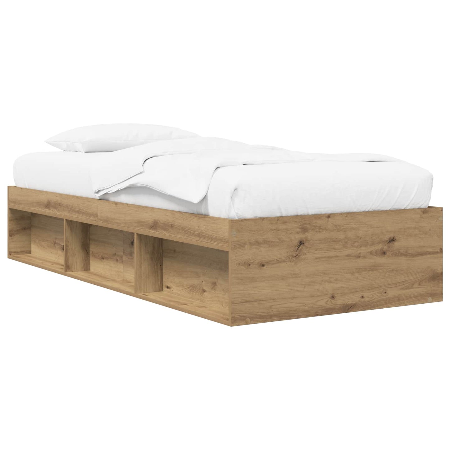 Sengestel med opbevaring Artisan-eg 80 x 200 cm Konstrueret træ