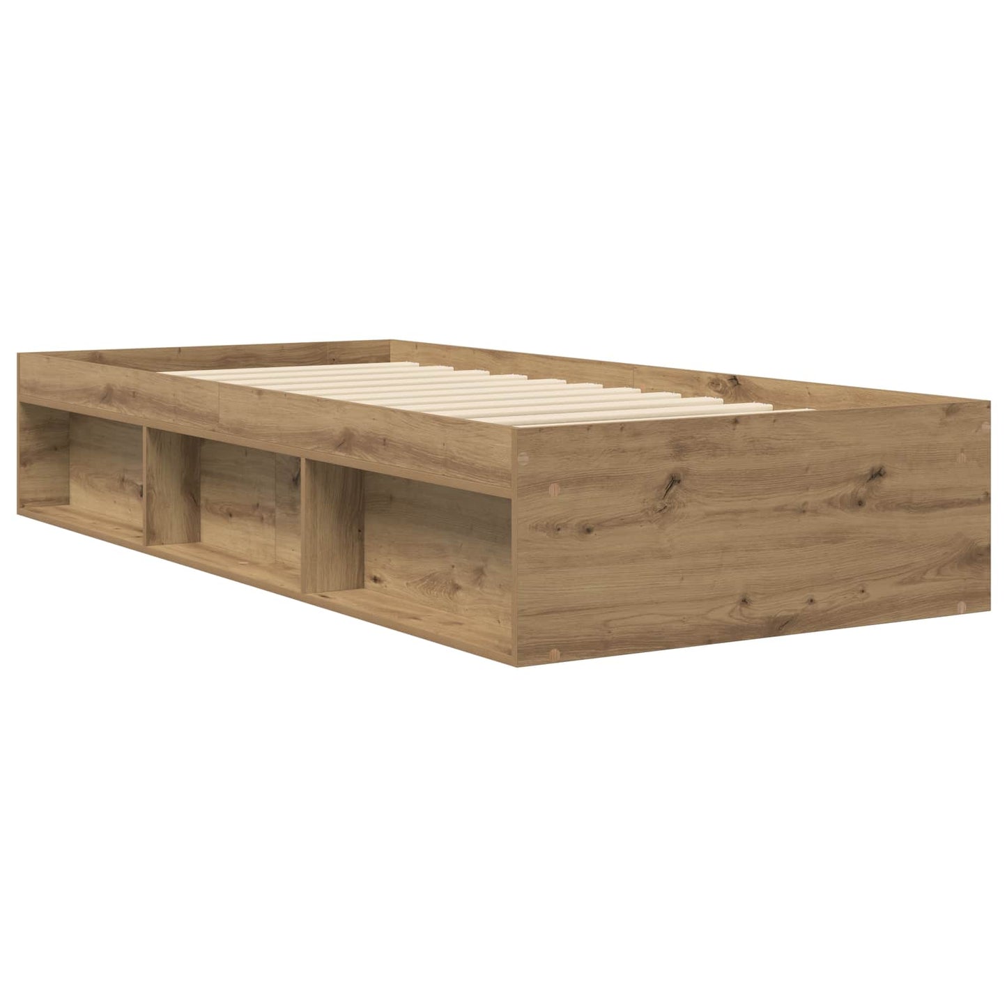 Sengestel med opbevaring Artisan-eg 80 x 200 cm Konstrueret træ