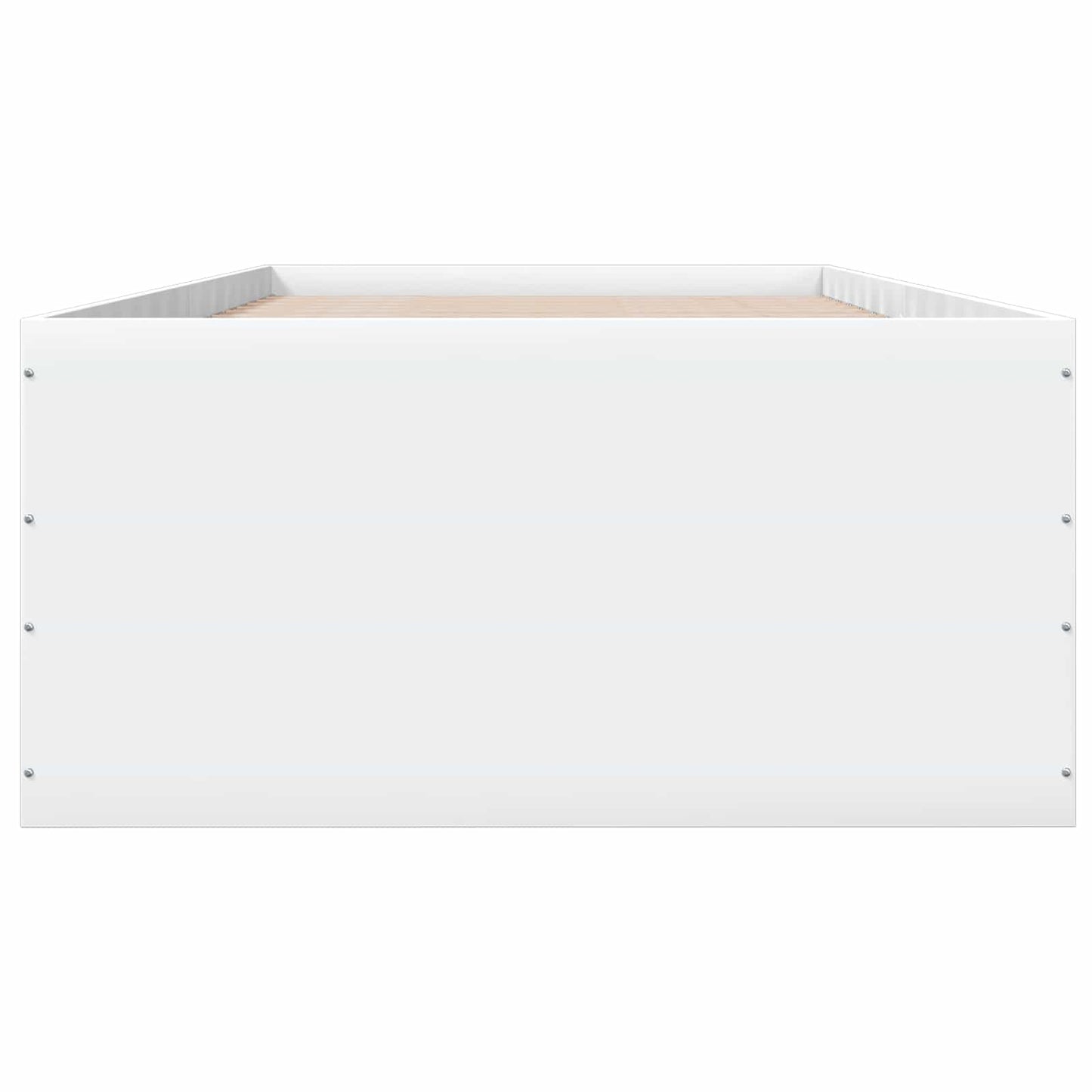 Gulvsengramme Hvid 80 x 200 cm Konstrueret træ