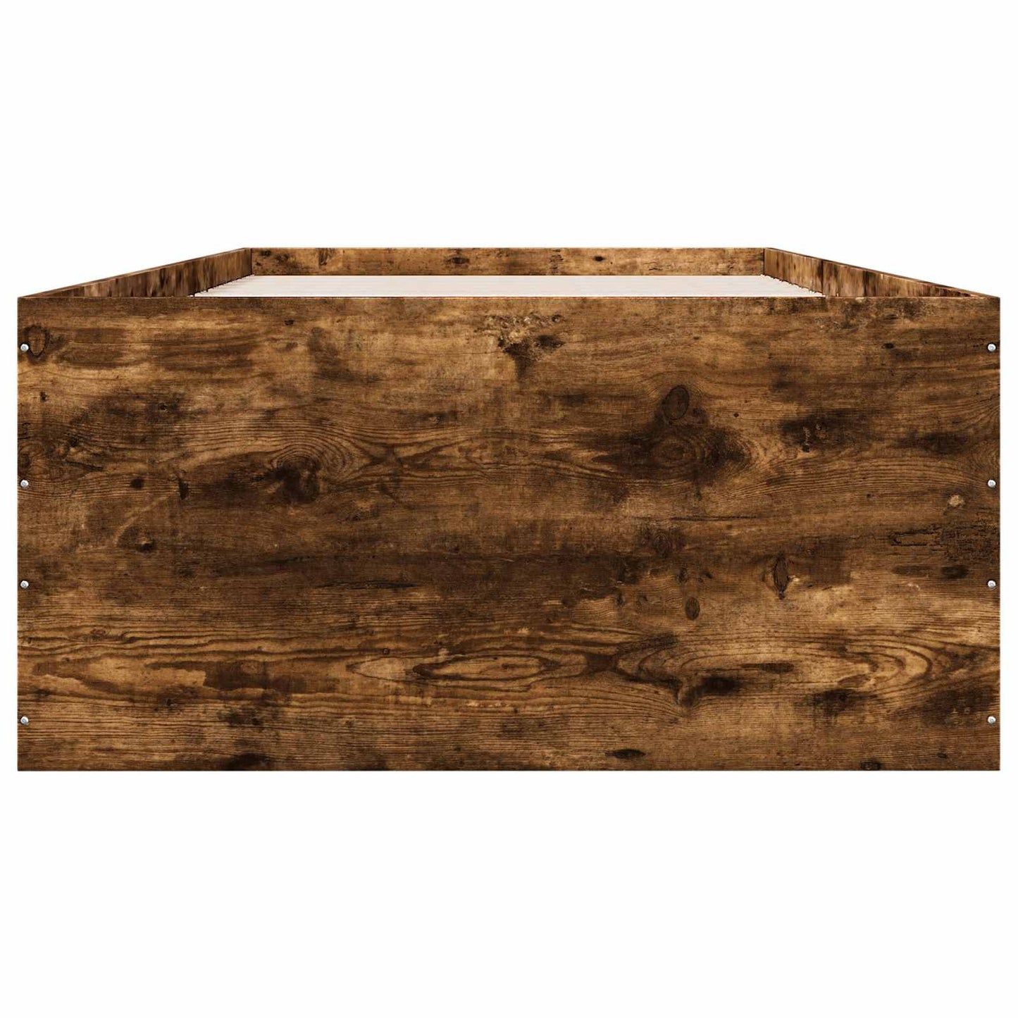 Gulvsengramme Røget eg 80 x 200 cm Konstrueret træ