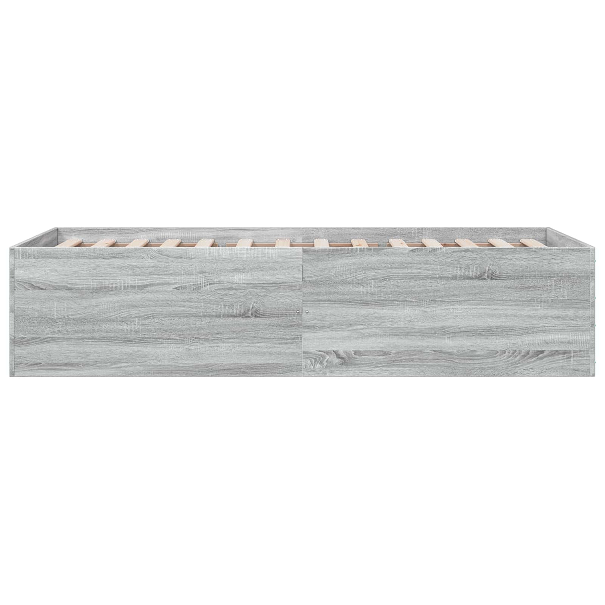 Gulvsengramme Betongrå 80 x 200 cm Konstrueret træ