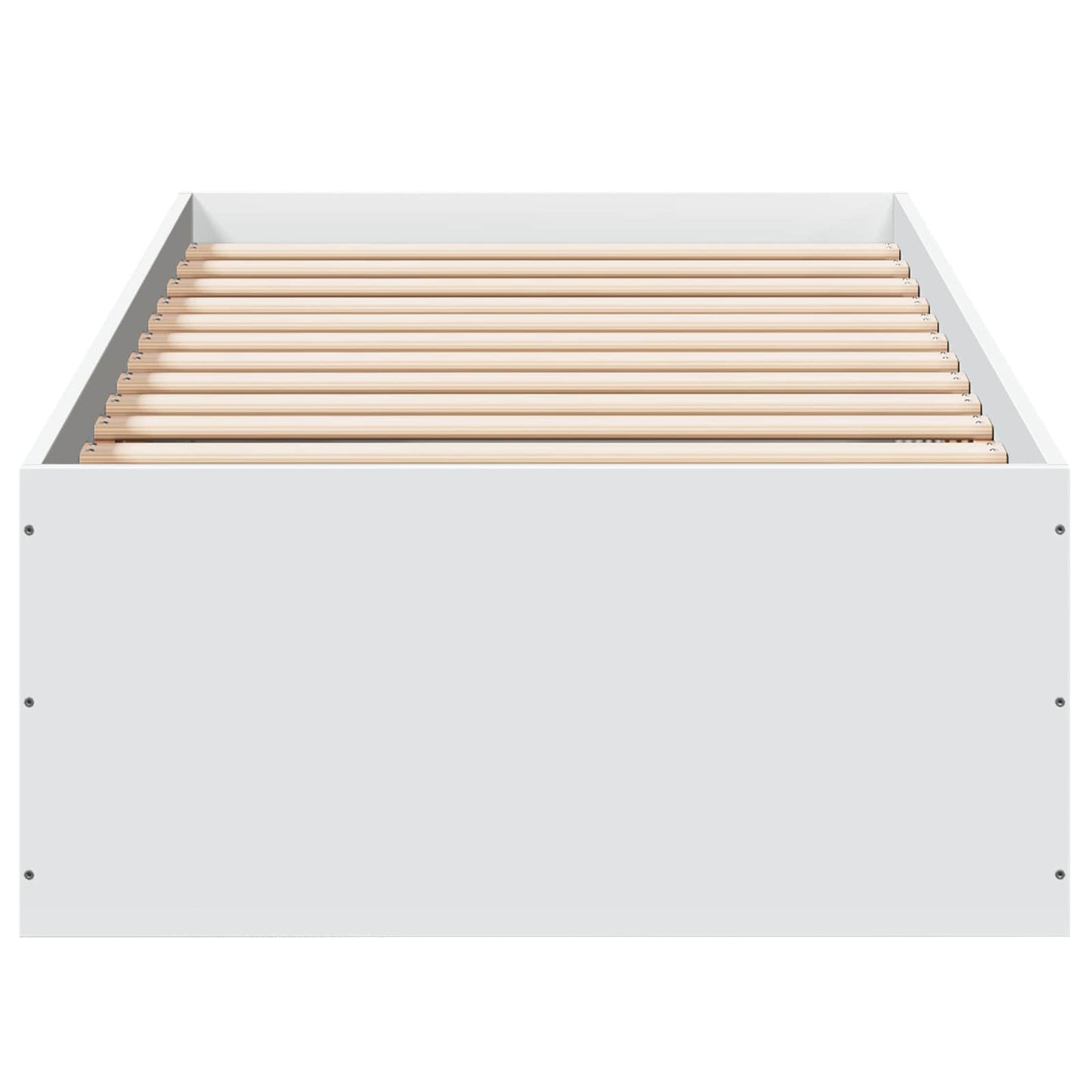 Gulvsengramme Hvid 80 x 200 cm Konstrueret træ