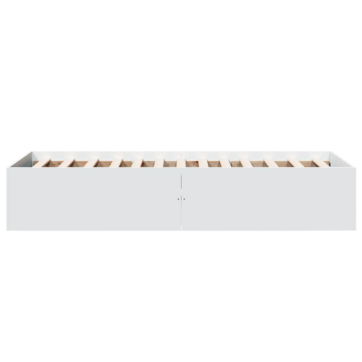Gulvsengramme Hvid 80 x 200 cm Konstrueret træ