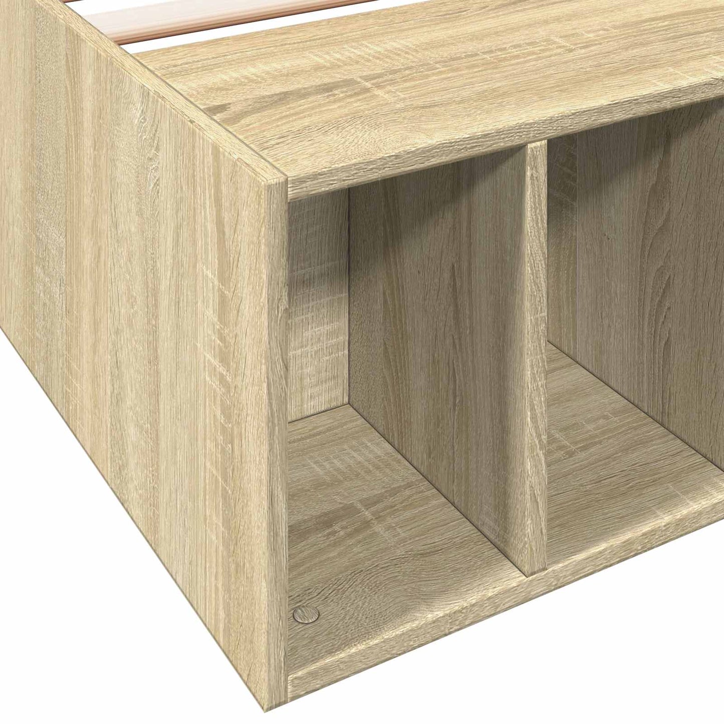 Sengestel med opbevaring Sonoma-eg 80 x 200 cm Konstrueret træ