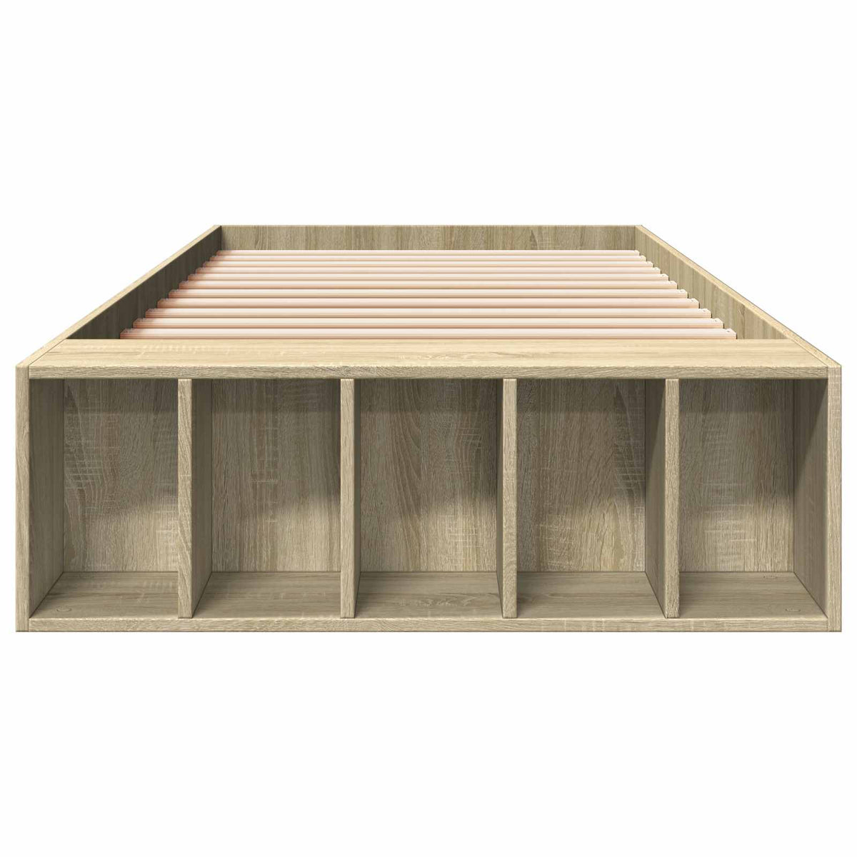 Sengestel med opbevaring Sonoma-eg 80 x 200 cm Konstrueret træ