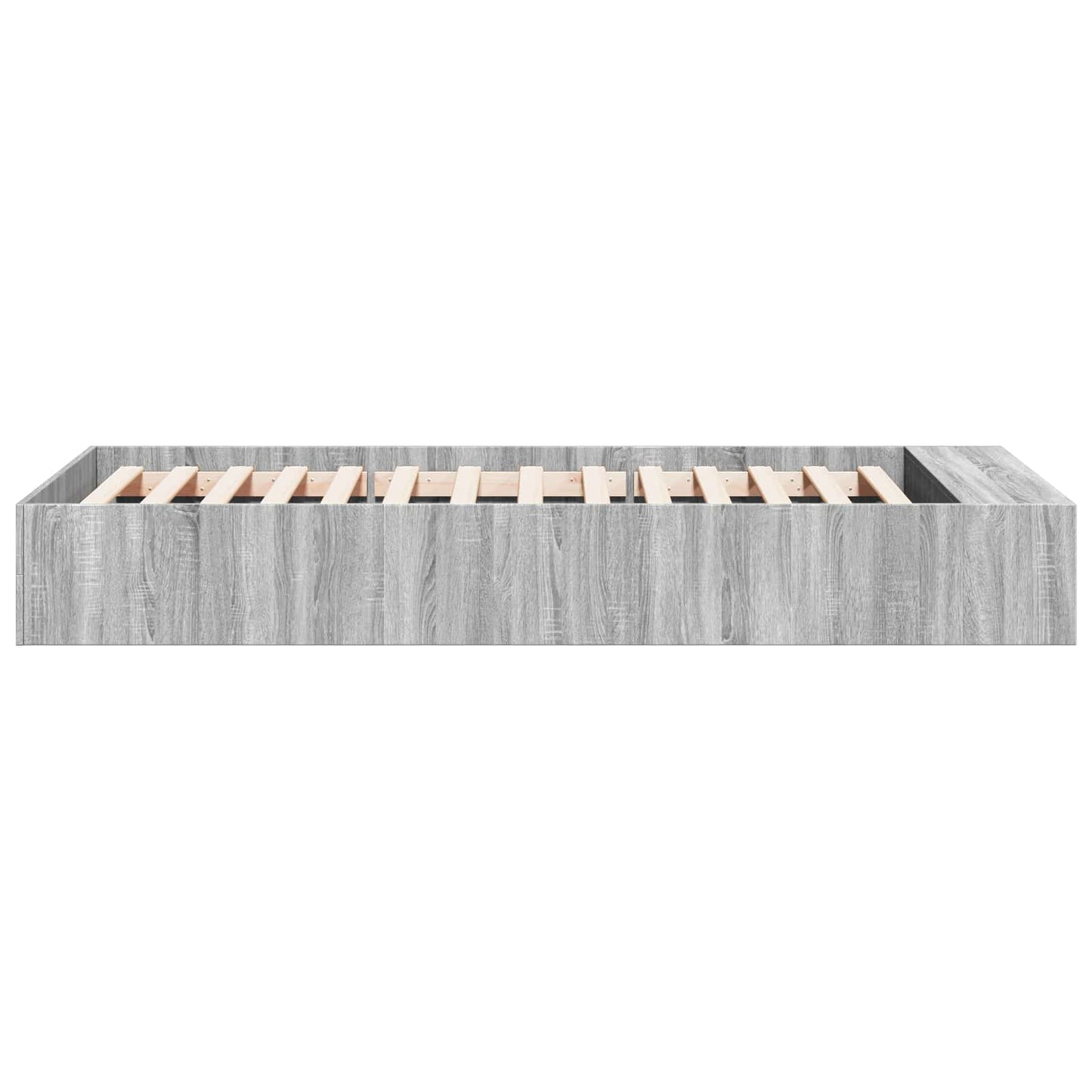 Sengestel med opbevaring Grå Sonoma 80 x 200 cm Konstrueret træ