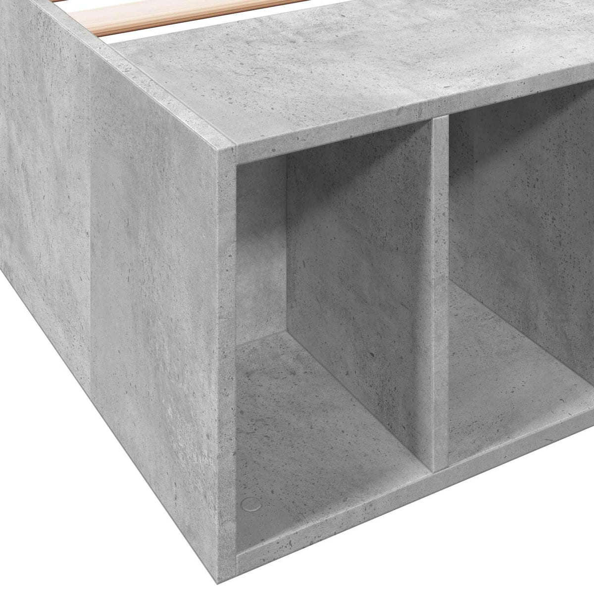 Sengestel med opbevaring Betongrå 80 x 200 cm Konstrueret træ