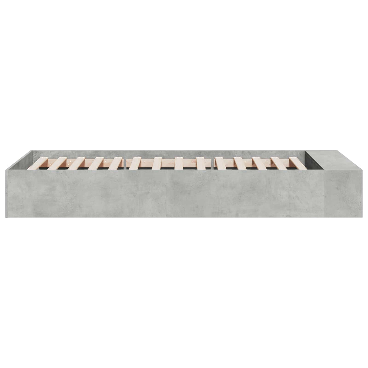 Sengestel med opbevaring Betongrå 80 x 200 cm Konstrueret træ