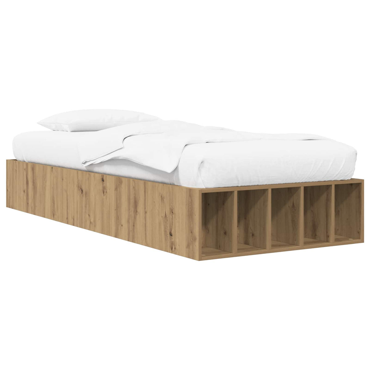 Sengestel med opbevaring Artisan-eg 80 x 200 cm Konstrueret træ