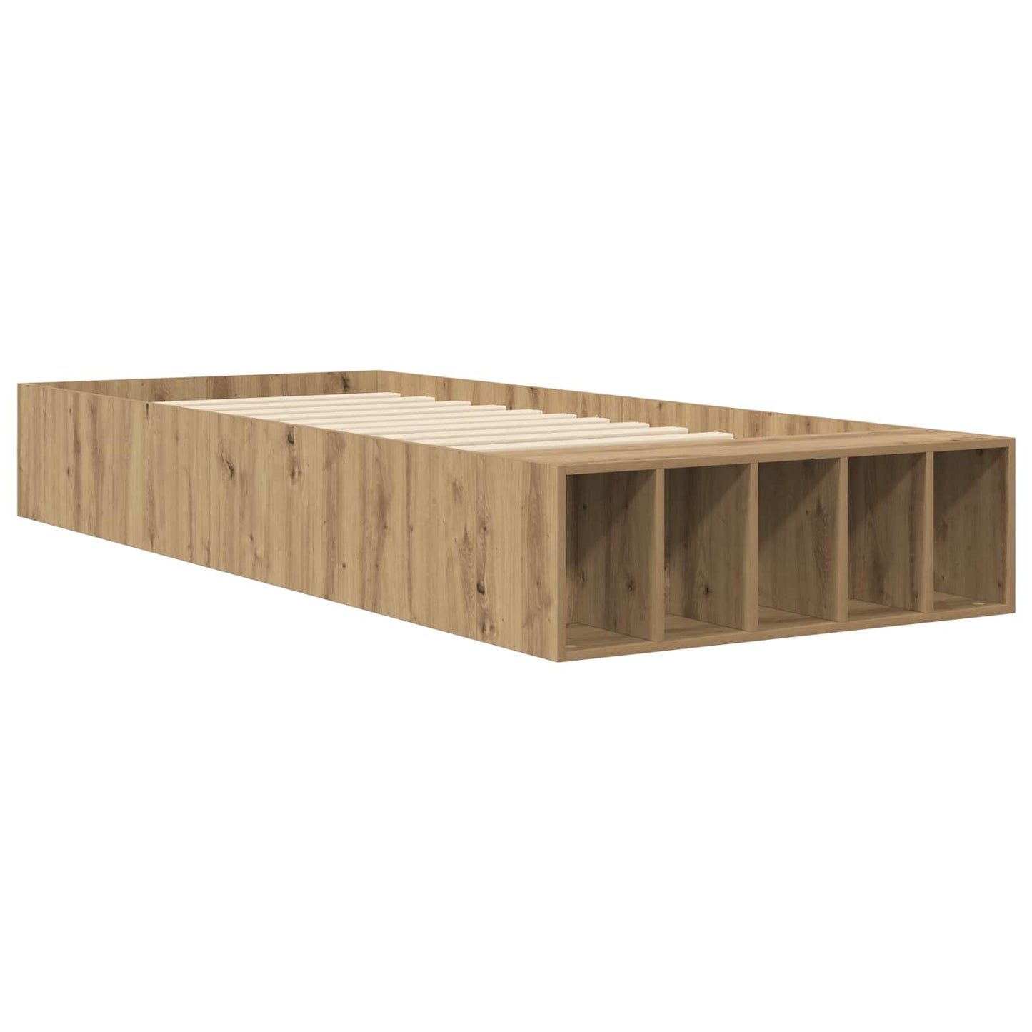 Sengestel med opbevaring Artisan-eg 80 x 200 cm Konstrueret træ