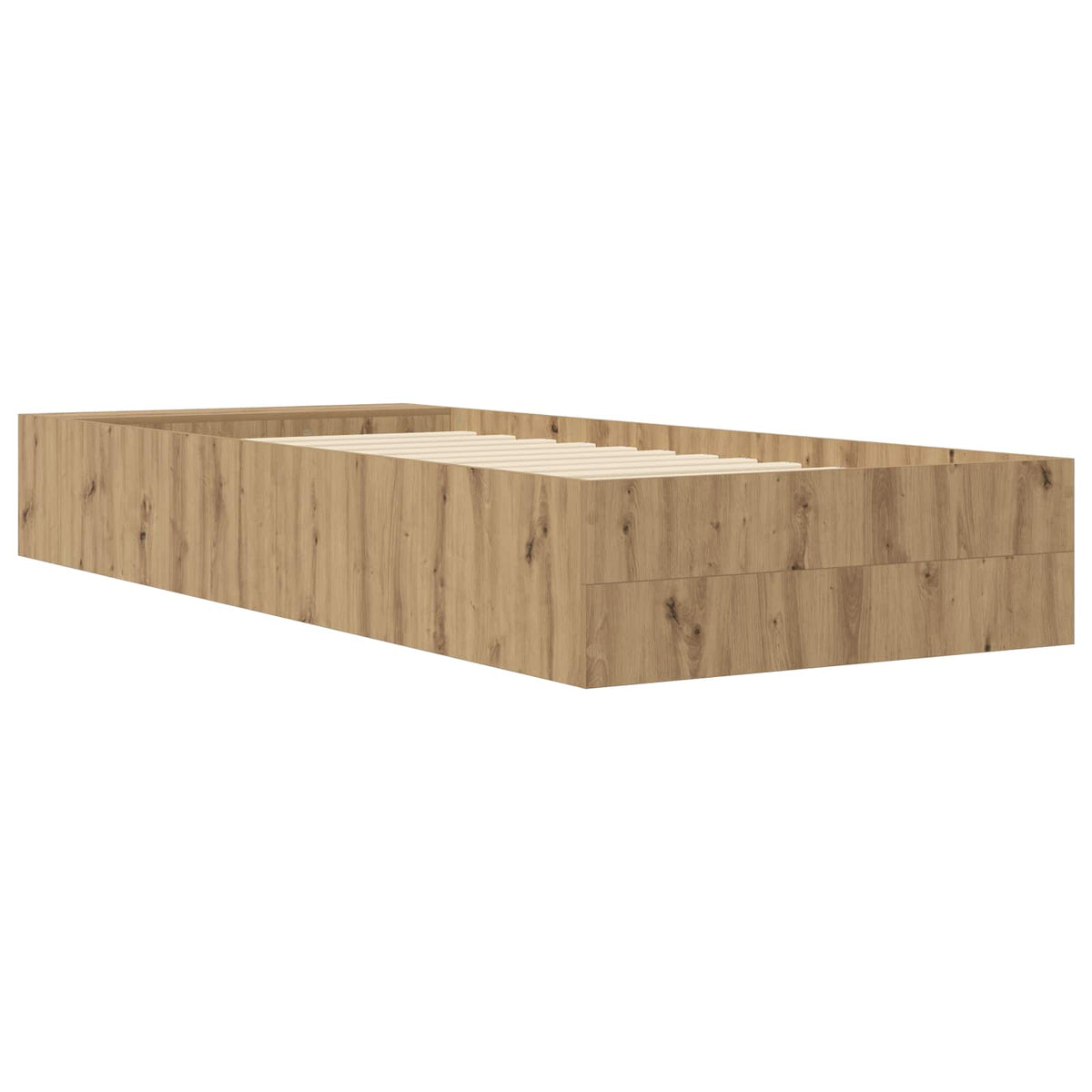 Sengestel med opbevaring Artisan-eg 80 x 200 cm Konstrueret træ