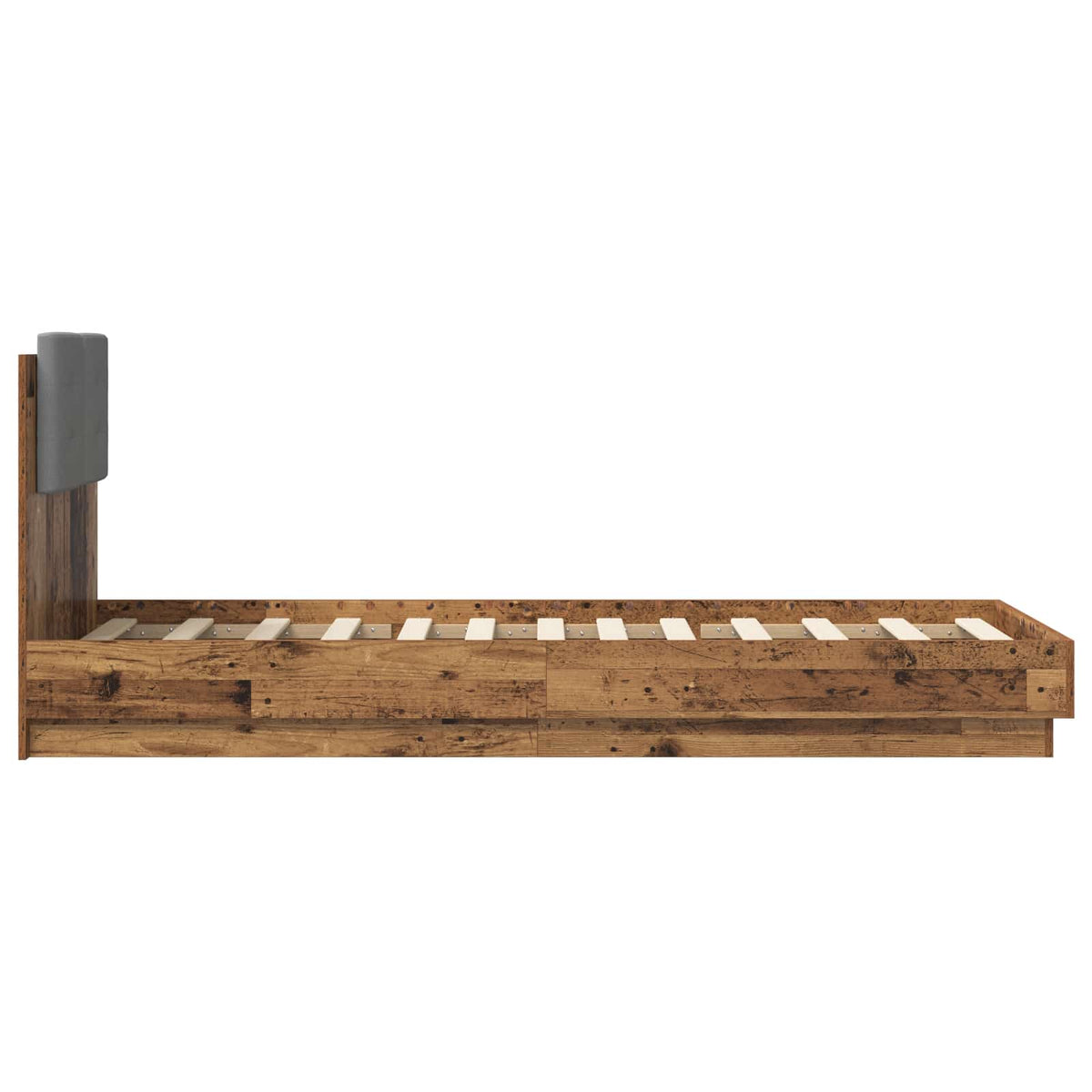 Sengestel med hovedgærde med hovedgærde Gammelt træ 80 x 200 cm