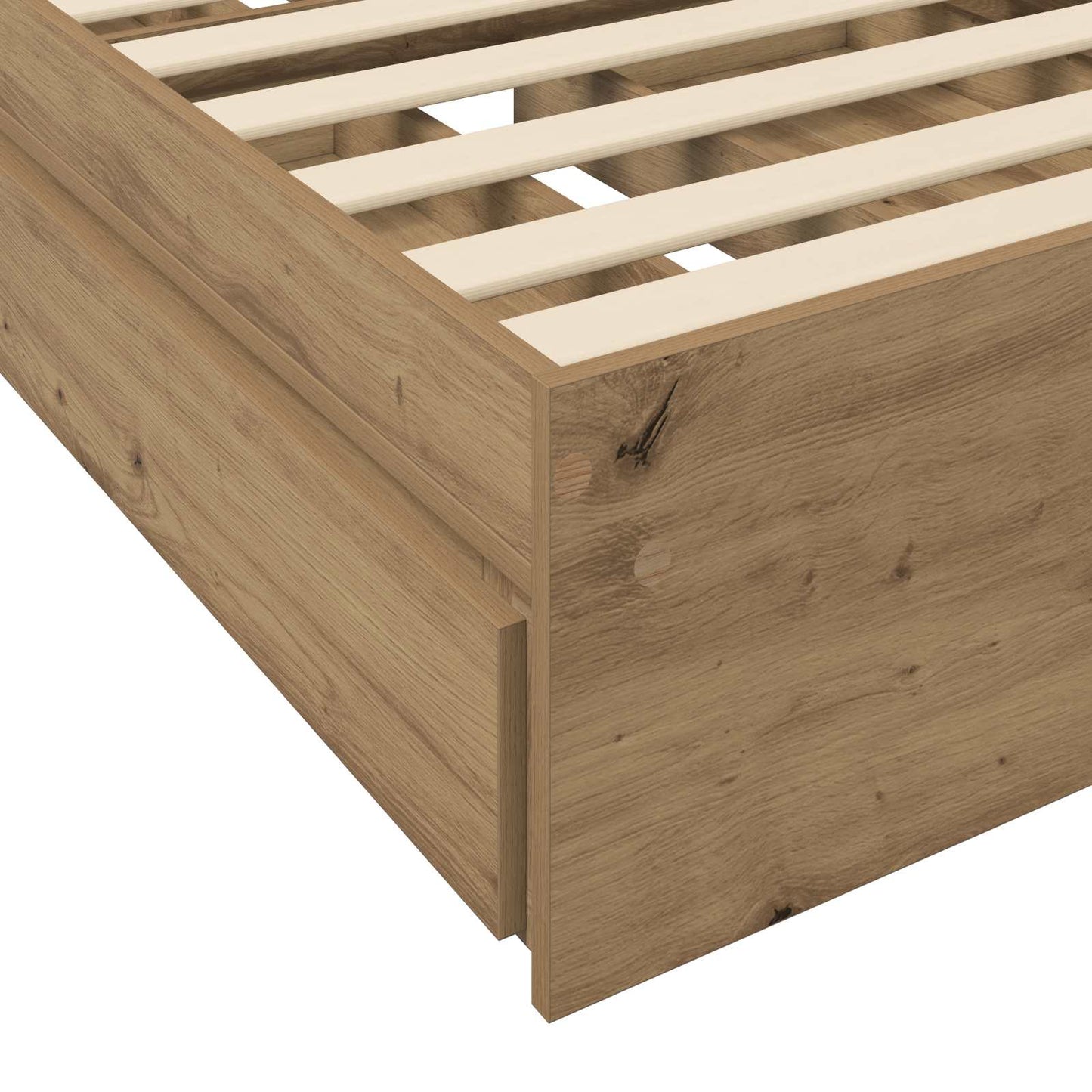 Sengestel med opbevaring Artisan-eg 80 x 200 cm Konstrueret træ