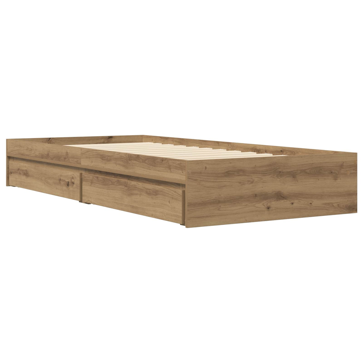 Sengestel med opbevaring Artisan-eg 80 x 200 cm Konstrueret træ