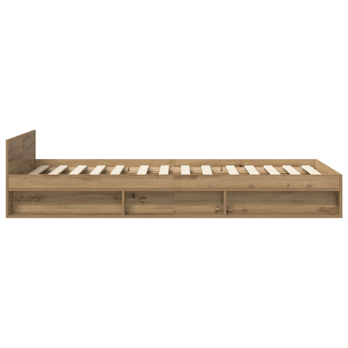 Sengestel med opbevaring Artisan-eg 80 x 200 cm Konstrueret træ