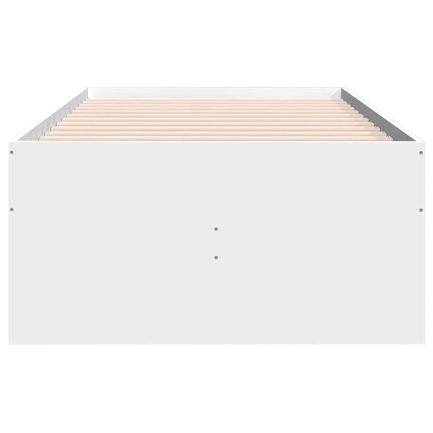 Sengestel med opbevaring Hvid 80 x 200 cm Konstrueret træ