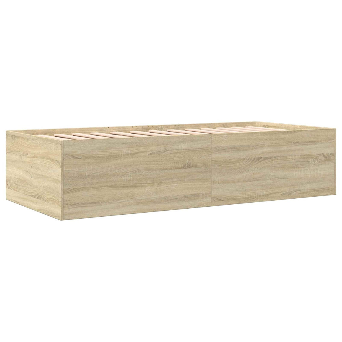 Sengestel med opbevaring Sonoma-eg 80 x 200 cm Konstrueret træ