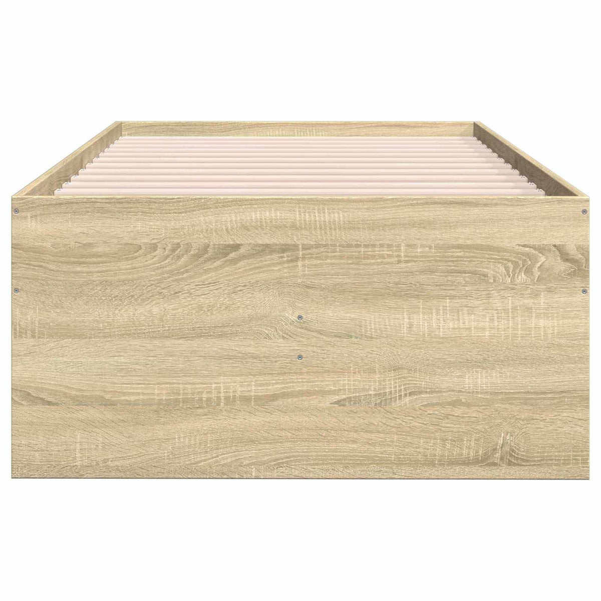 Sengestel med opbevaring Sonoma-eg 80 x 200 cm Konstrueret træ