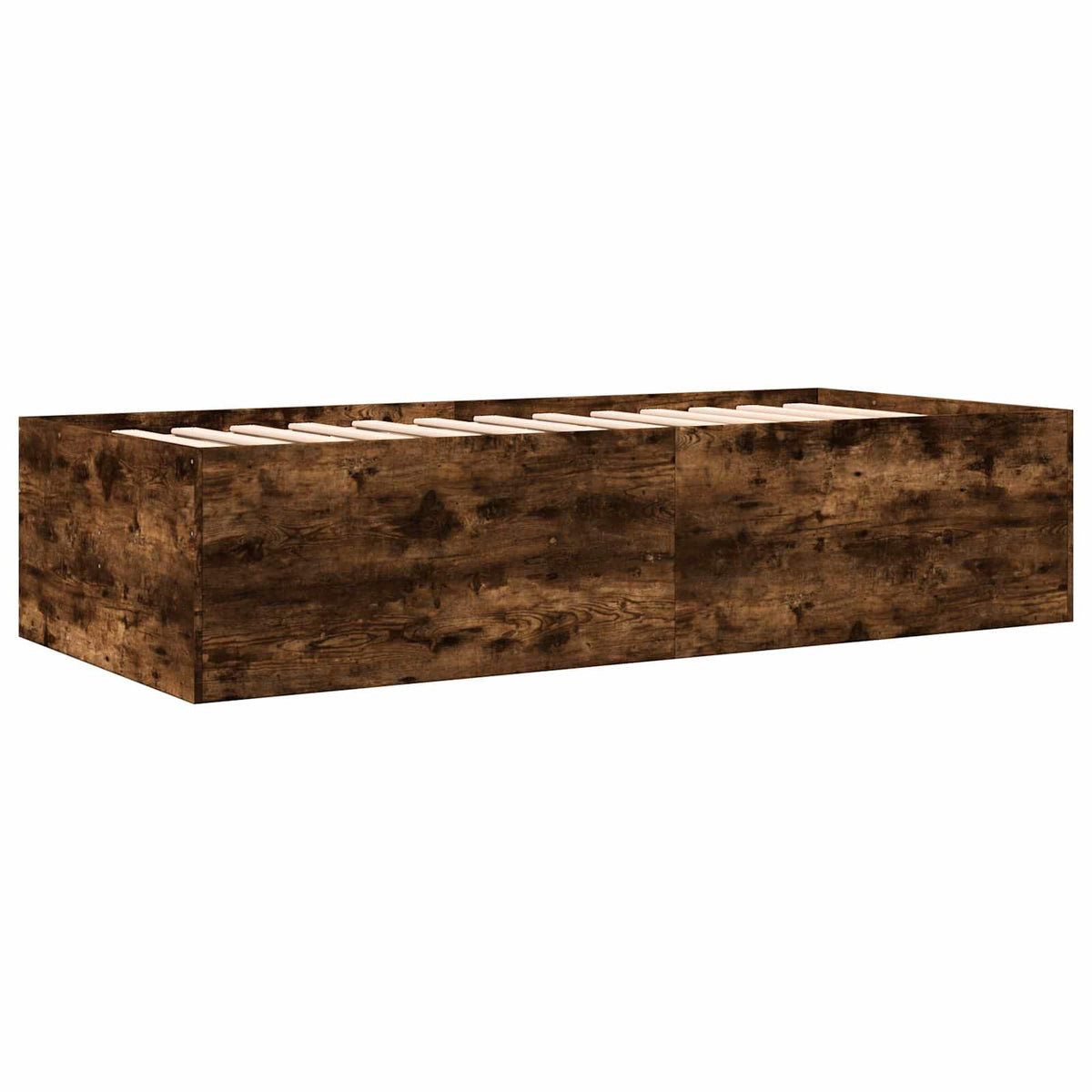 Sengestel med opbevaring Røget eg 80 x 200 cm Konstrueret træ