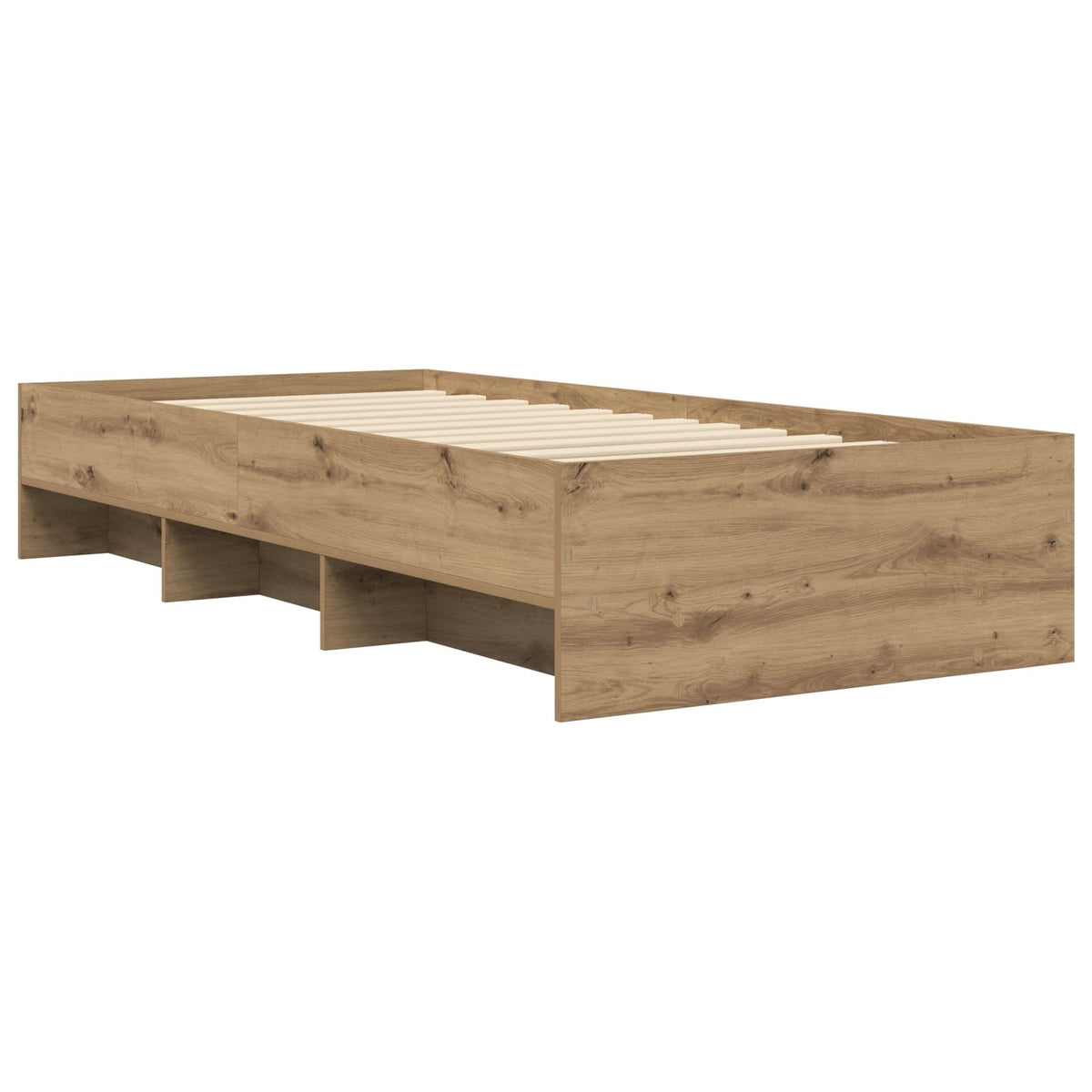 Sengestel med hylde Artisan-eg 80 x 200 cm Konstrueret træ