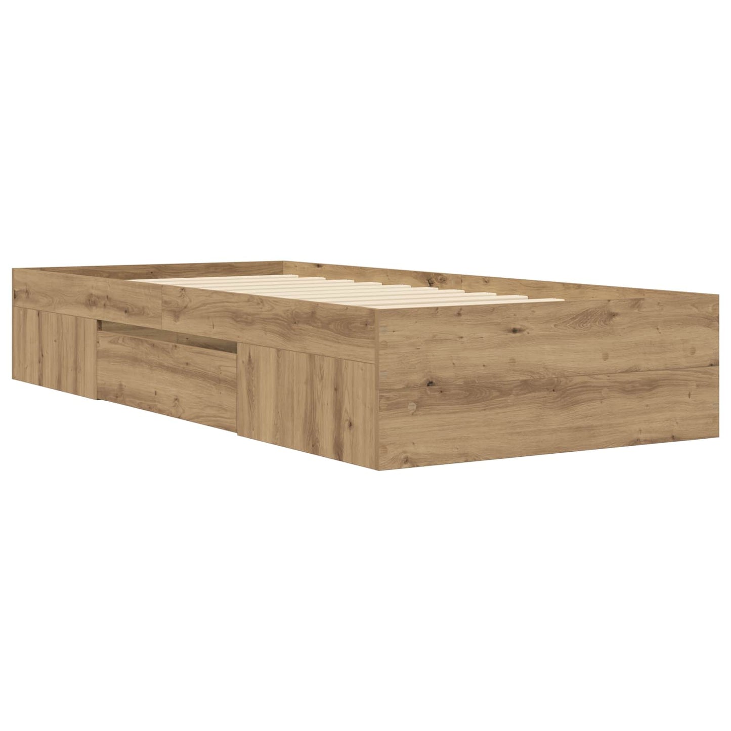 Sengestel med opbevaring Artisan-eg 80 x 200 cm Konstrueret træ