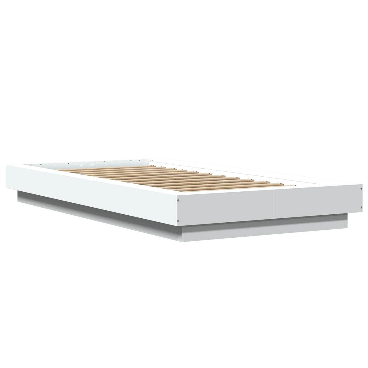 Gulvsengramme Hvid 80 x 210 cm Konstrueret træ
