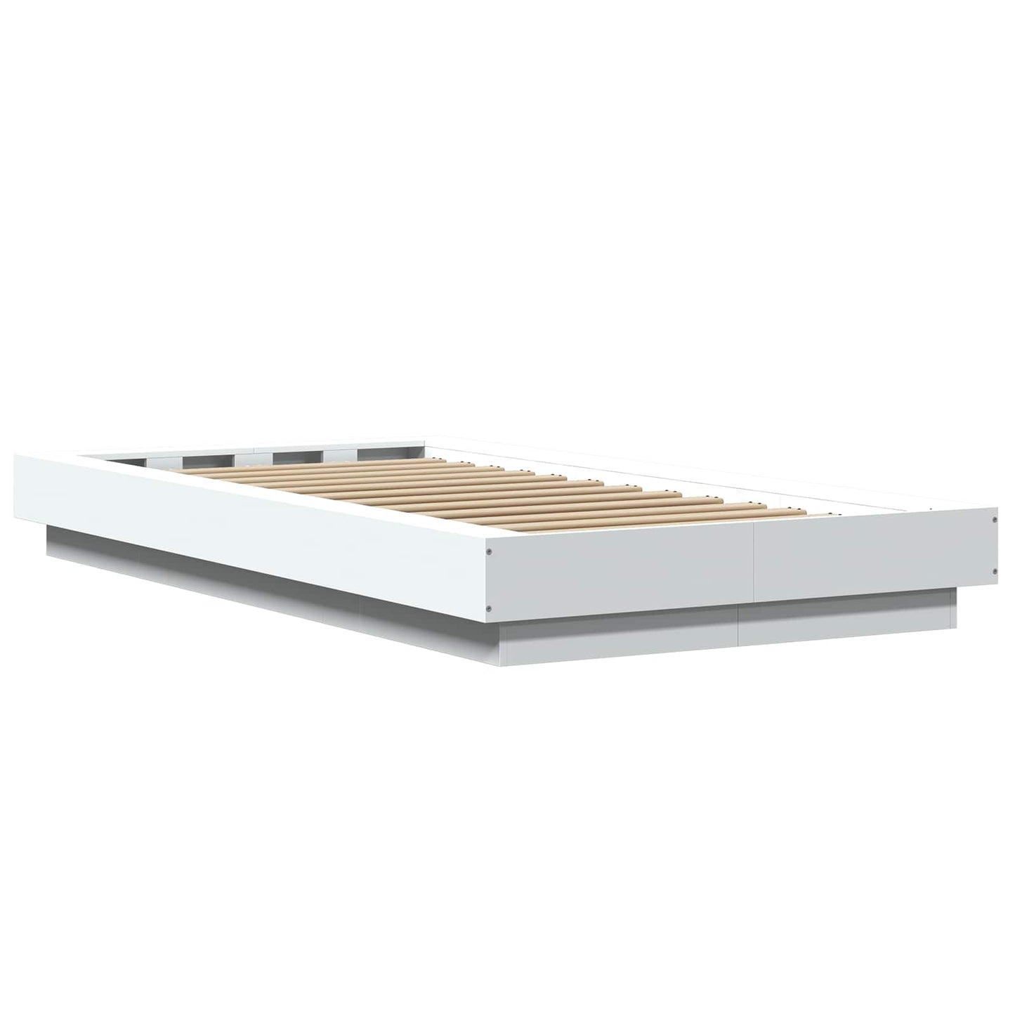 Gulvsengramme Hvid 80 x 210 cm Konstrueret træ