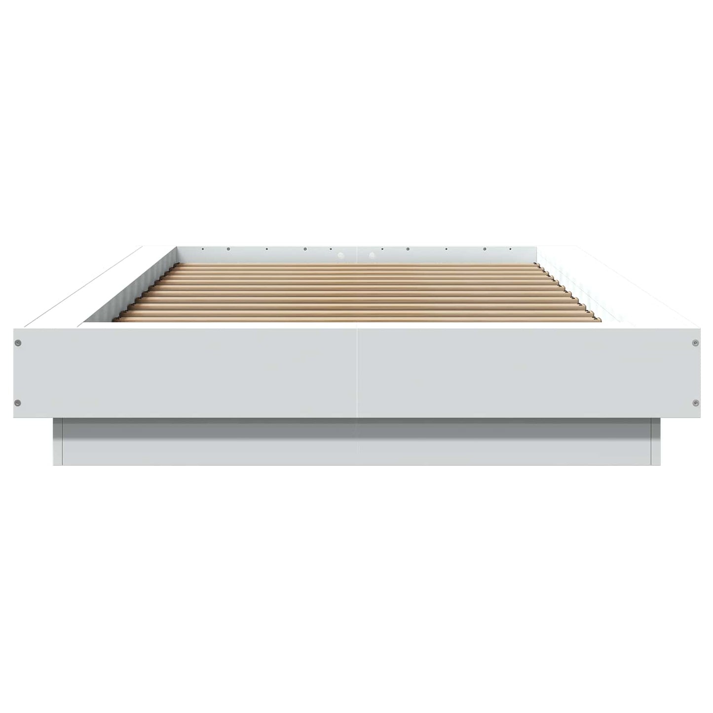 Gulvsengramme Hvid 80 x 210 cm Konstrueret træ